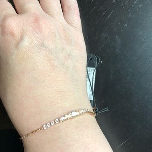 Delicate bridal Charming Charlie RSVP bracelet